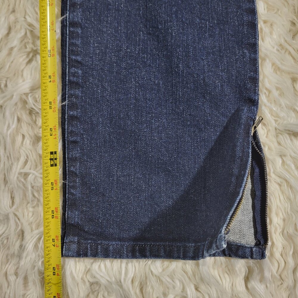 Lauren Jeans Co. by Ralph Lauren Classic Straight Leg Denim Jeans - Size 12 - Picture 10 of 13